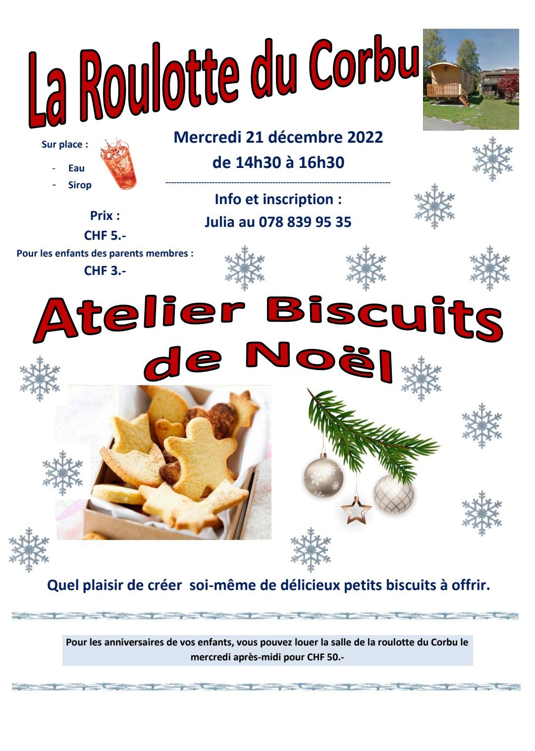 Atelier Biscuits de Noël Site officiel de la ville du Locle